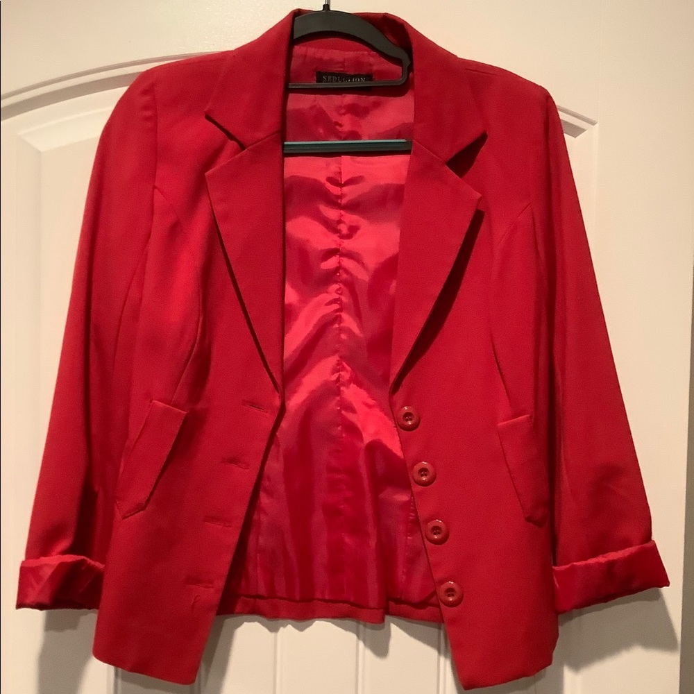 Red blazer